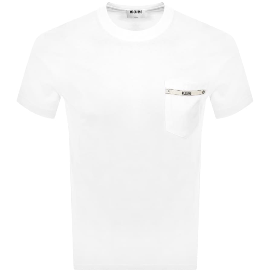 【送料&関税込】Stitching Logo T-shirt Moschino Moschino Short Sleeve Logo T Shirt Black | Mainline Menswear